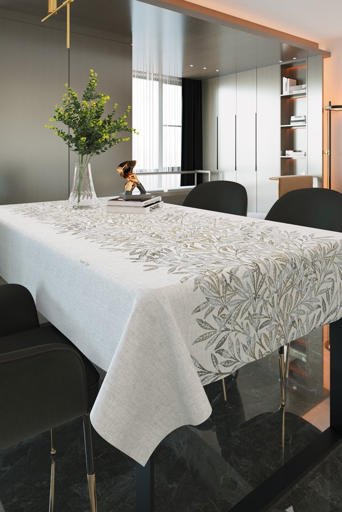 1719030123019 Αλέκιαστο Τραπεζομάντηλο 145×180 Saint Clair 1042 Grey Blue - Image 1