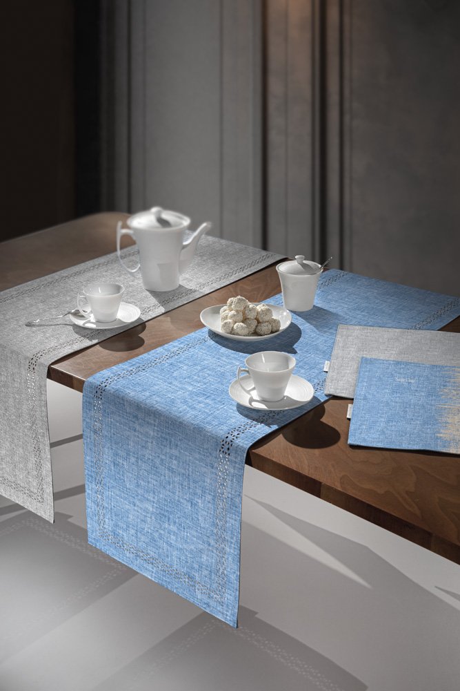 1719030222039 Σουπλά Διπλής Όψης 45×33 Saint Clair 3042 Blue Jean Beige - Image 1