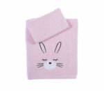 Σετ Πετσέτες Παιδικές 2 Τεμαχίων Nef Nef I Love Bunnies Pink - Image 2