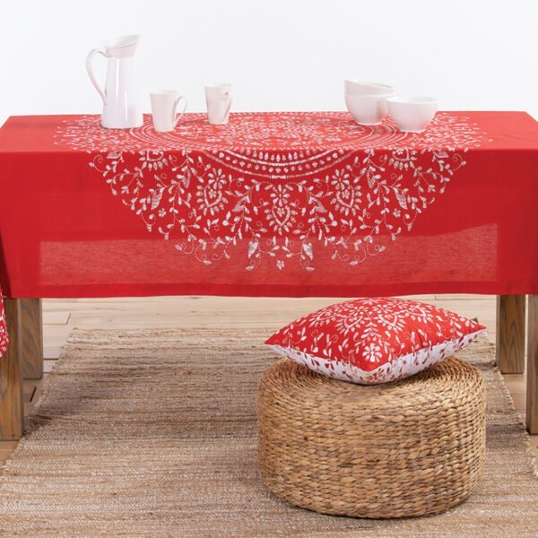 Χριστουγεννιάτικο Τραπεζομάντηλο 140×240 Nef Nef Celebration Red