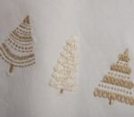 Χριστουγεννιάτικο Τραπεζομάντηλο 100×100 Nef Nef Gold Trees White - Image 3