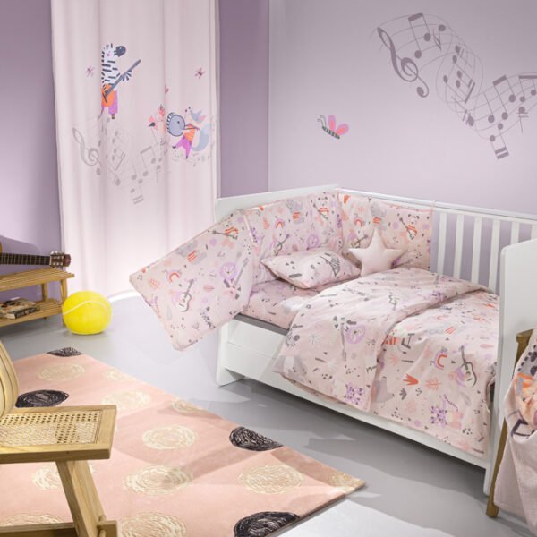 Σετ Σεντόνια Κούνιας 115×170 Saint Clair Jazz Lilac