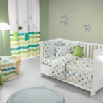 Σετ Σεντόνια Κούνιας 115×170 Saint Clair Monsters Lime