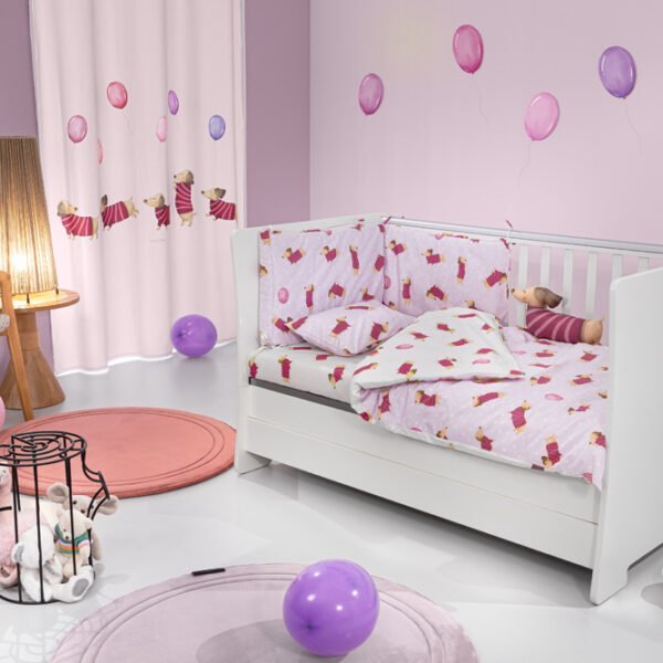 Σετ Σεντόνια Κούνιας 115×170 Saint Clair Pet Fuchsia