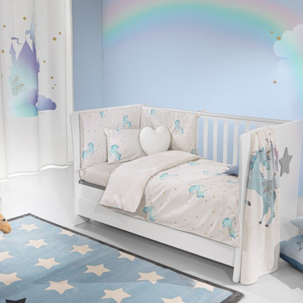 Σετ Σεντόνια Κούνιας 115×170 Saint Clair Pinto Aqua