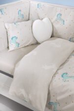 Σετ Σεντόνια Κούνιας 115×170 Saint Clair Pinto Aqua - Image 2