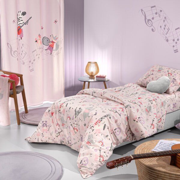 Σετ Σεντόνια Μονά Με Λάστιχο 100×200+28 Saint Clair Jazz Lilac