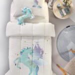 Πάπλωμα Μονό 160×220 Saint Clair Suede Sc Pinto Aqua