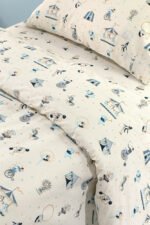 Σετ Παπλωματοθήκη Ημίδιπλη 165×225 Saint Clair Enjoy Sky - Image 3