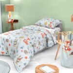 Σετ Παπλωματοθήκη Ημίδιπλη 165×225 Saint Clair Timber Mint