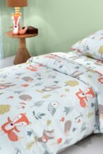 Σετ Παπλωματοθήκη Ημίδιπλη 165×225 Saint Clair Timber Mint - Image 3