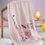 Κουβέρτα Fleece Κούνιας 110×140 Saint Clair Jazz Lilac