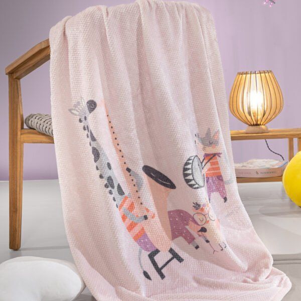 Κουβέρτα Fleece Κούνιας 110×140 Saint Clair Jazz Lilac