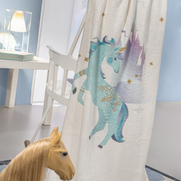 Κουβέρτα Fleece Κούνιας 110×140 Saint Clair Pinto Aqua