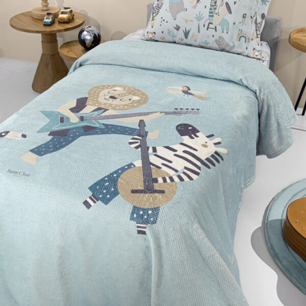 Κουβέρτα Fleece Μονή 160×220 Saint Clair Ultra Soft Jazz Raf