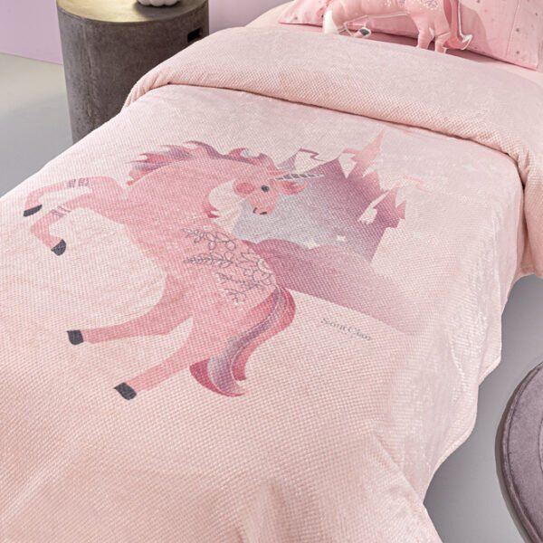 Κουβέρτα Fleece Μονή 160×220 Saint Clair Ultra Soft Pinto Pinky
