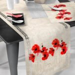 Runner Δυο Όψεων 40×160 Saint Clair Laser Cut 11 Red