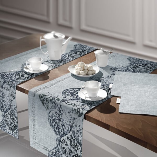 Runner Δυο Όψεων 40×160 Saint Clair Laser Cut 2005 Petrol