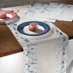 Runner Δυο Όψεων 40×160 Saint Clair Laser Cut 2039 Denim