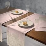 Runner Δυο Όψεων 40×160 Saint Clair Laser Cut 2040 Pink-Beige