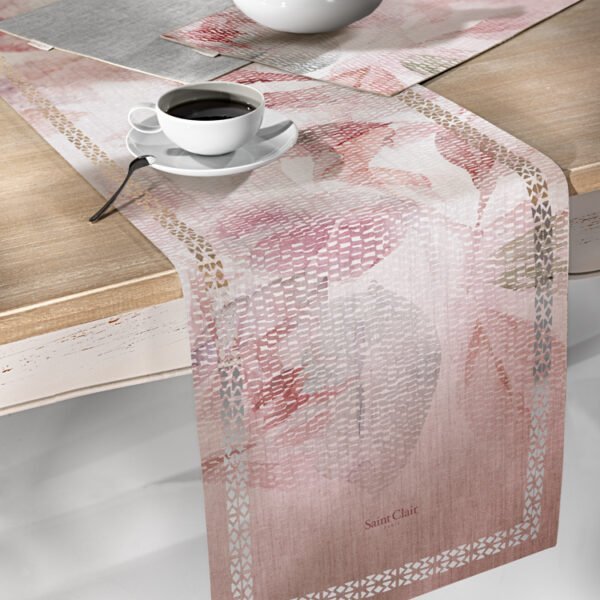 Runner Δυο Όψεων 40×160 Saint Clair Laser Cut 2041 Old Pink