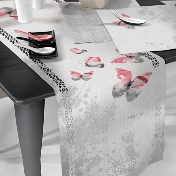 Runner Δυο Όψεων 40×160 Saint Clair Laser Cut 2044 Silver