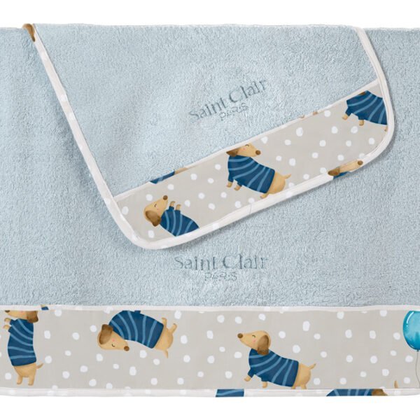 Σετ Πετσέτες Παιδικές 2 Τεμαχίων Saint Clair Pet Blue