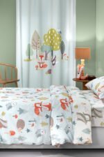 Παιδική Κουρτίνα Με Τρουκς 160×240 Saint Clair Timber Mint Soft-Touch - Image 2