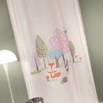 Παιδική Κουρτίνα Με Τρουκς 160×240 Saint Clair Timber Pudra Soft-Touch