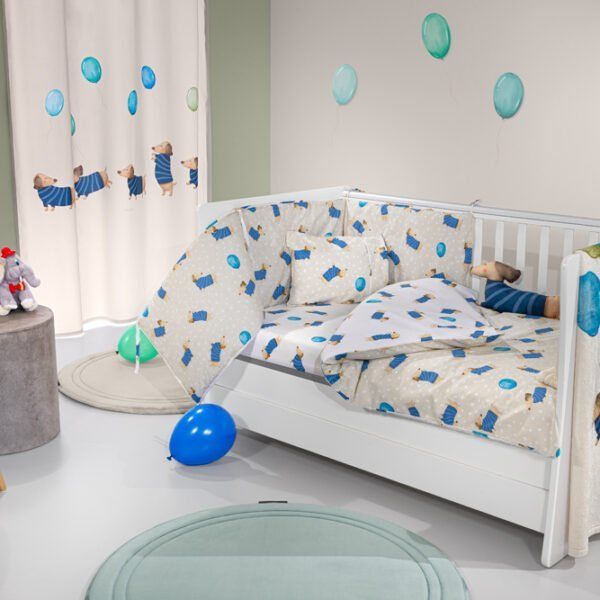 Σετ Προίκας Κούνιας 3 τεμαχίων Saint Clair Pet Blue