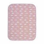 Βρεφική Κουβέρτα Βελουτέ Κούνιας 100×140 Nef Nef Clouds Pink