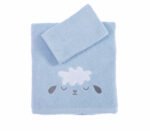 Σετ Πετσέτες Παιδικές 2 Τεμαχίων Nef Nef Sweet Sheep L.Blue