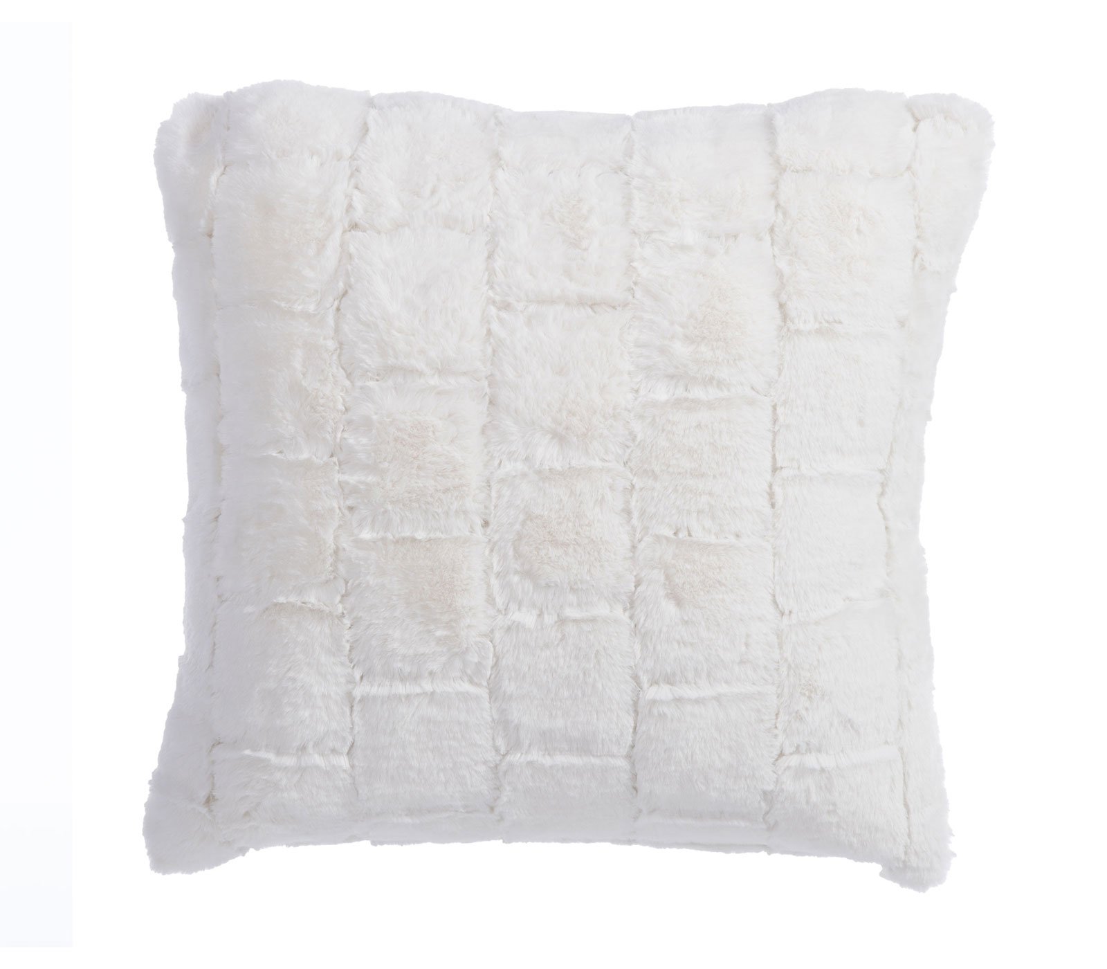 5205495563589 Γούνινο Διακοσμητικό Μαξιλάρι 45x45 Nef Nef Rabbit Fur Barlow Ecru - Image 1