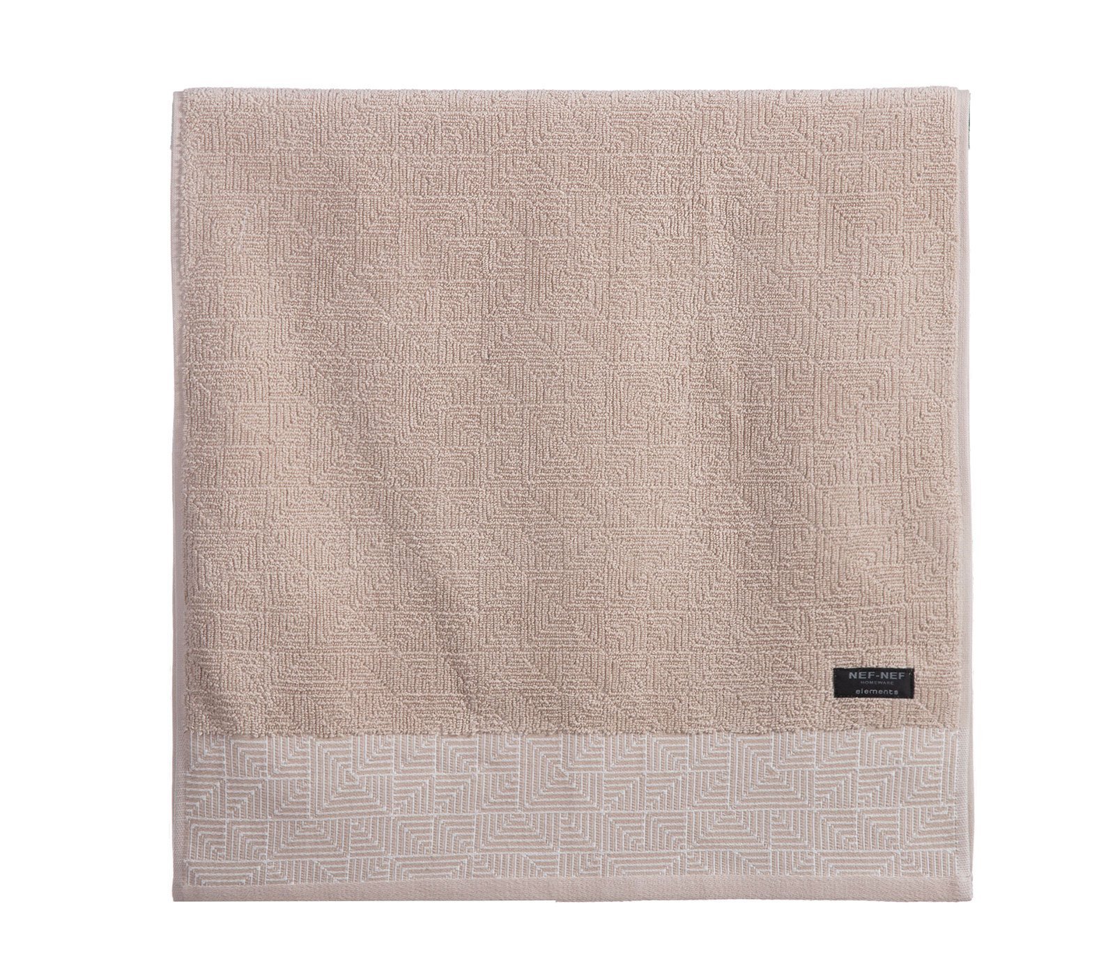 5205495563879 Πετσέτα Μπάνιου 80×160 Nef Nef Elements-Maximus Beige - Image 1
