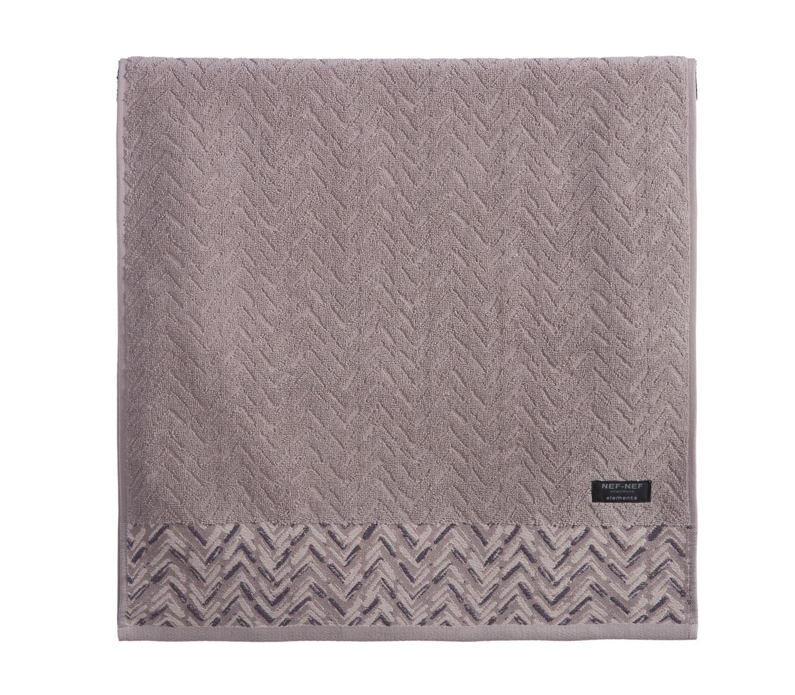 5205495563886 Πετσέτα Προσώπου 50×100 Nef Nef Elements-Victory Grey - Image 1