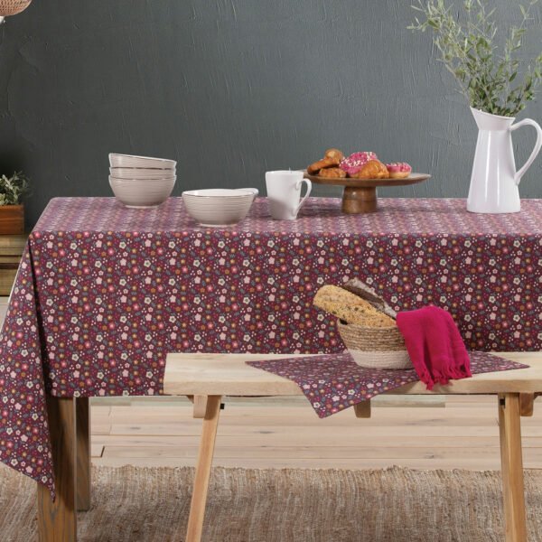 Αλέκιαστο Τραπεζομάντηλο 140×240 Nef Nef Livingry Berry