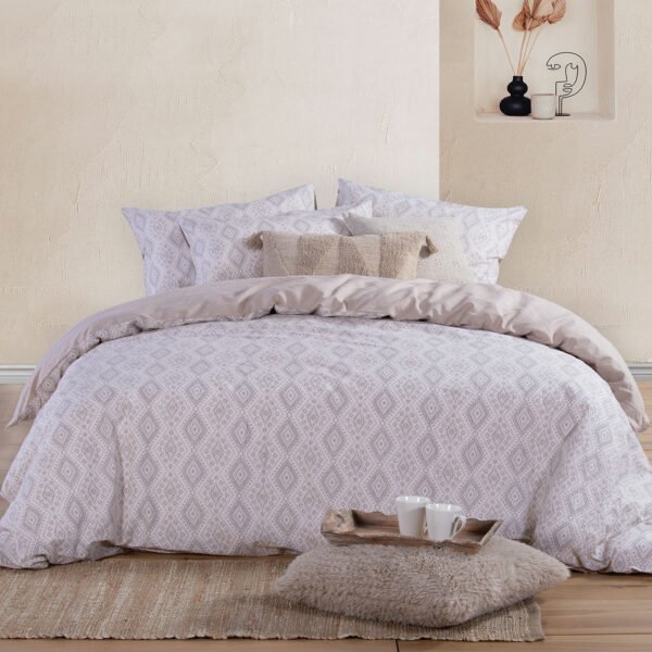 Σετ Παπλωματοθήκη Μονή 170×240 Nef Nef Shreder Ecru