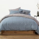 Σετ Φανελένια Σεντόνια Μονά 160×260 Nef Nef Clover Denim