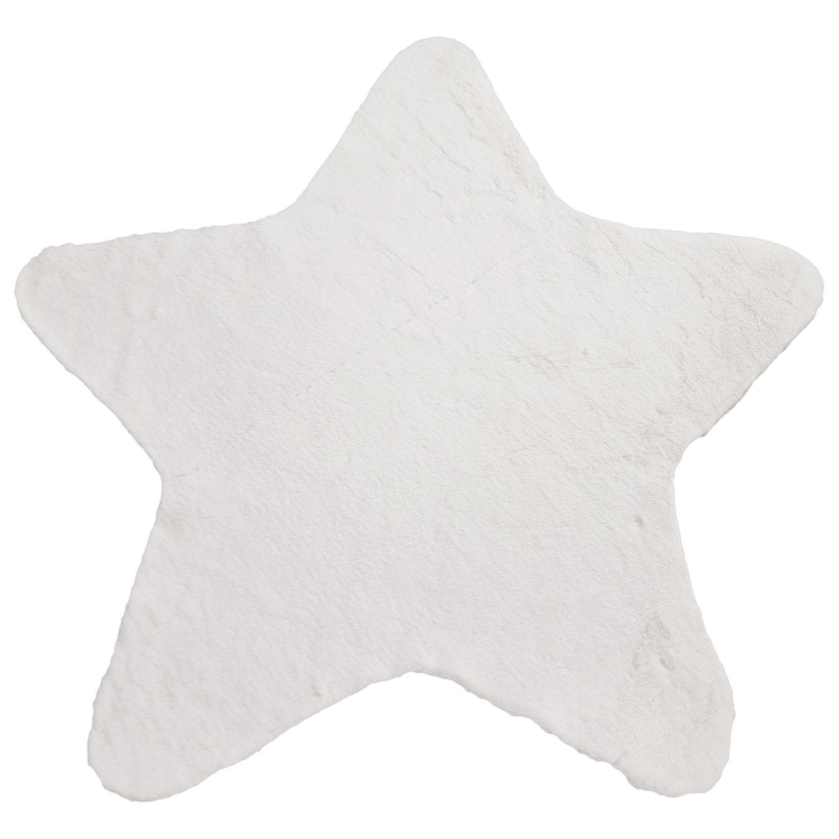 9640_star Πατάκι Rabbit Art 9640 Αστέρι 100x100 Λευκό Beauty Home - Image 1