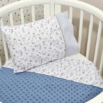 Oliver Baby Des.401 Minky Κουβέρτα Κούνιας Διπλής Όψης Ραφ 100x150
