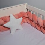 Πλεξούδα βελουτέ 20Χ200 cm Κοραλλί Ανάγλυφη Τετραπλή Design 9260 Oliver Baby