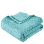 Κουβέρτα μονόχρωμη υπέρδιπλη Fleece Art 11554 220x240 Τυρκουαζ   Beauty Home - Image 2