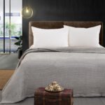Κουβέρτα μονόχρωμη μονή Fleece Art 11555 160x220 Γκρι   Beauty Home
