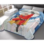 Κουβέρτα Βελουτέ 160×220 Μονή Belpla Ster 324 BLUE