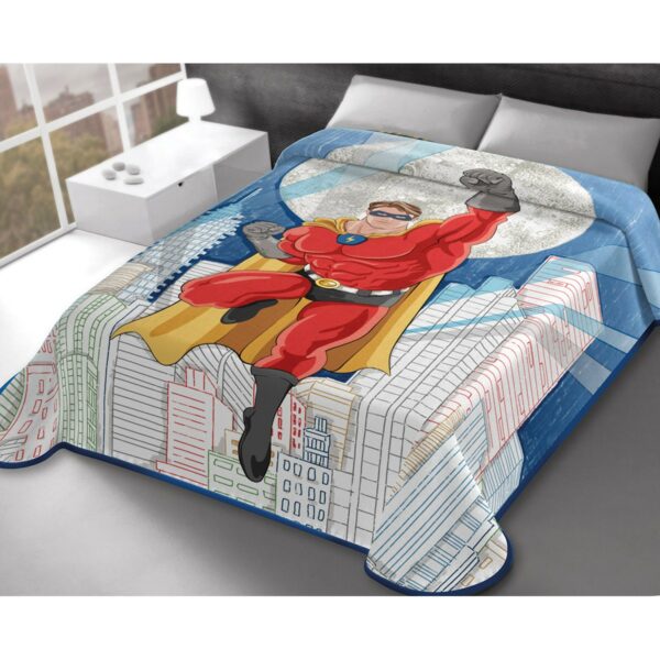 Κουβέρτα Βελουτέ 160×220 Μονή Belpla Ster 324 BLUE