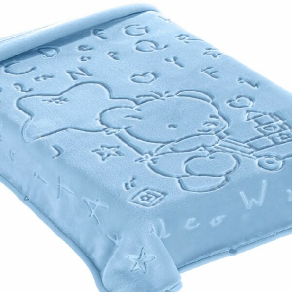 Κουβέρτα Βελουτέ – Υπνόσακος Αγκαλιάς 80×90 Belpla Ster 521 BLUE