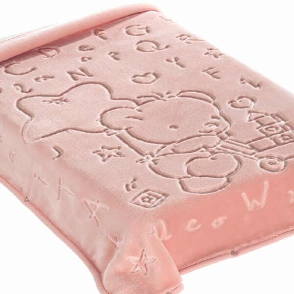 Κουβέρτα Βελουτέ – Υπνόσακος Αγκαλιάς 80×90 Belpla Ster 521 PINK