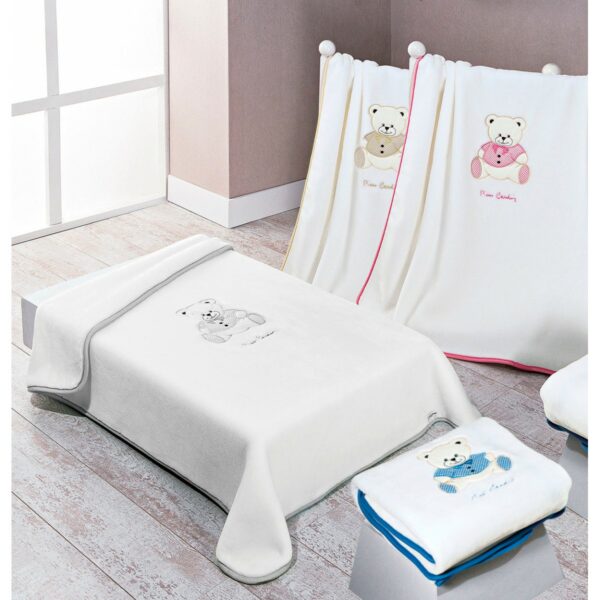 Κουβέρτα Βελουτέ Αγκάλιας 80×110 Pierre Cardin Baby Nancy 545   - Blue