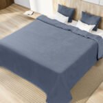 Κουβέρτα Βελουτέ 160×240 Μονή Pierre Cardin Nancy 545 Anthracite 70 - Image 2