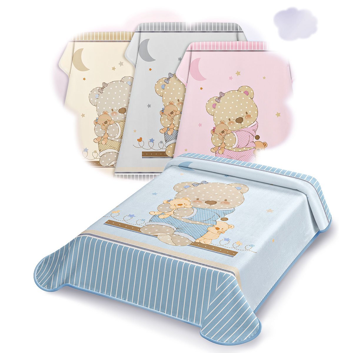 665_STER-1200x1200 Κουβέρτα Βελουτέ Αγκάλιας 80×110 Belpla Ster 665 - Beige - Image 1